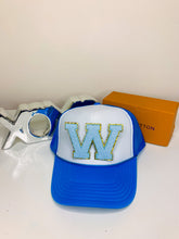 Load image into Gallery viewer, Chenille Trucker Hat (Letters A-E)
