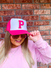 Load image into Gallery viewer, Chenille Trucker Hat (Letters A-E)
